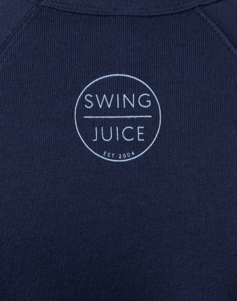 02 03 swingjuice baby its cold outside ugly sweater long sleeve sweatshirt close up navy