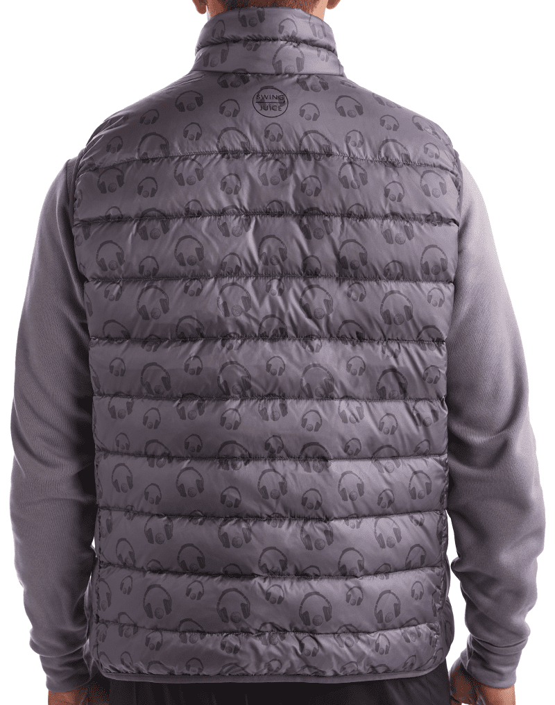 02 golf hip hop mens packable puffer vest grey