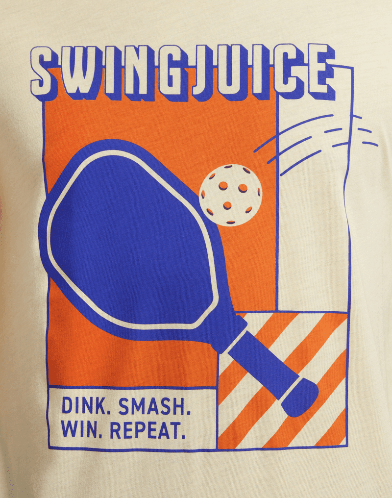 02 swingjuice dink smash win repeat unisex tee pale yellow