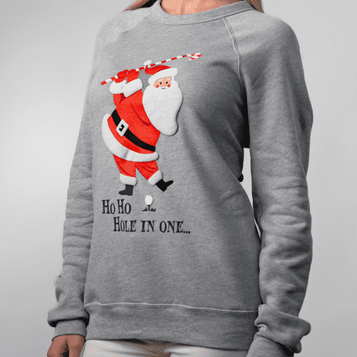 02 swingjuice ho ho hole in one long sleeve sweatshirt mannequin 2 grey