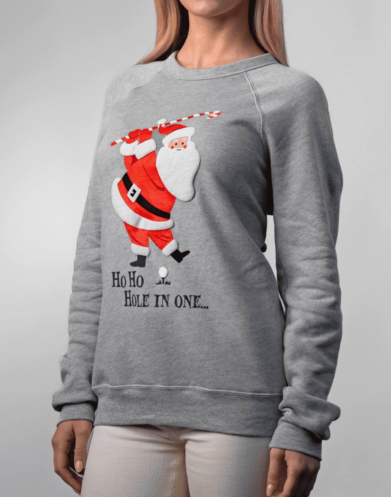 02 swingjuice ho ho hole in one long sleeve sweatshirt mannequin 2 grey