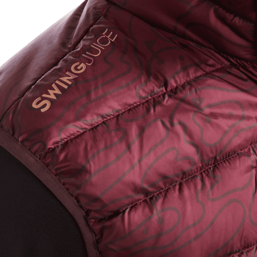 03 rhythmic lines mens packable puffer vest burgundy