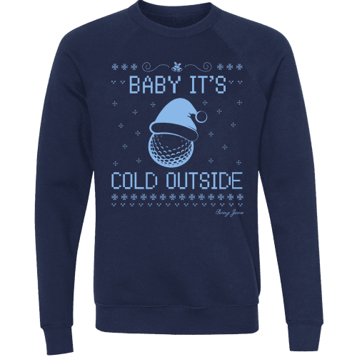 03 swingjuice baby its cold outside ugly sweater long sleeve sweatshirt navy