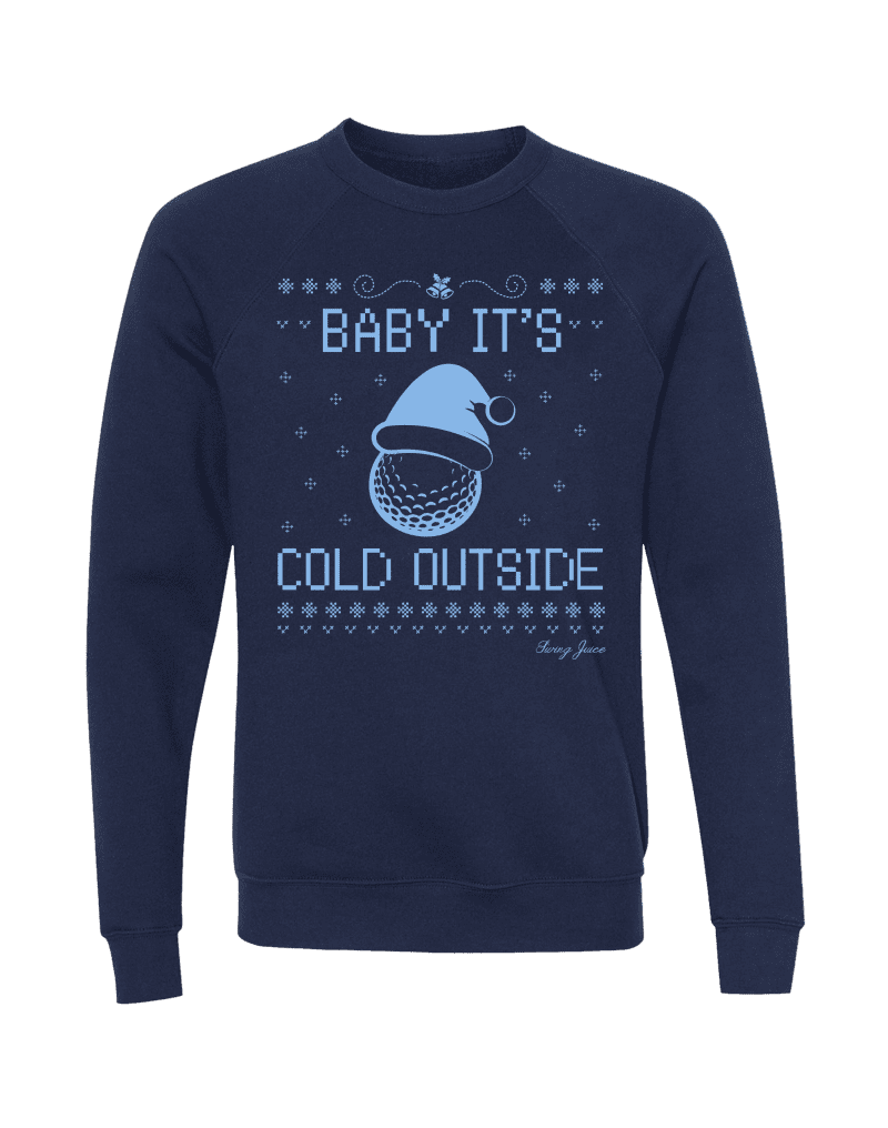 03 swingjuice baby its cold outside ugly sweater long sleeve sweatshirt navy