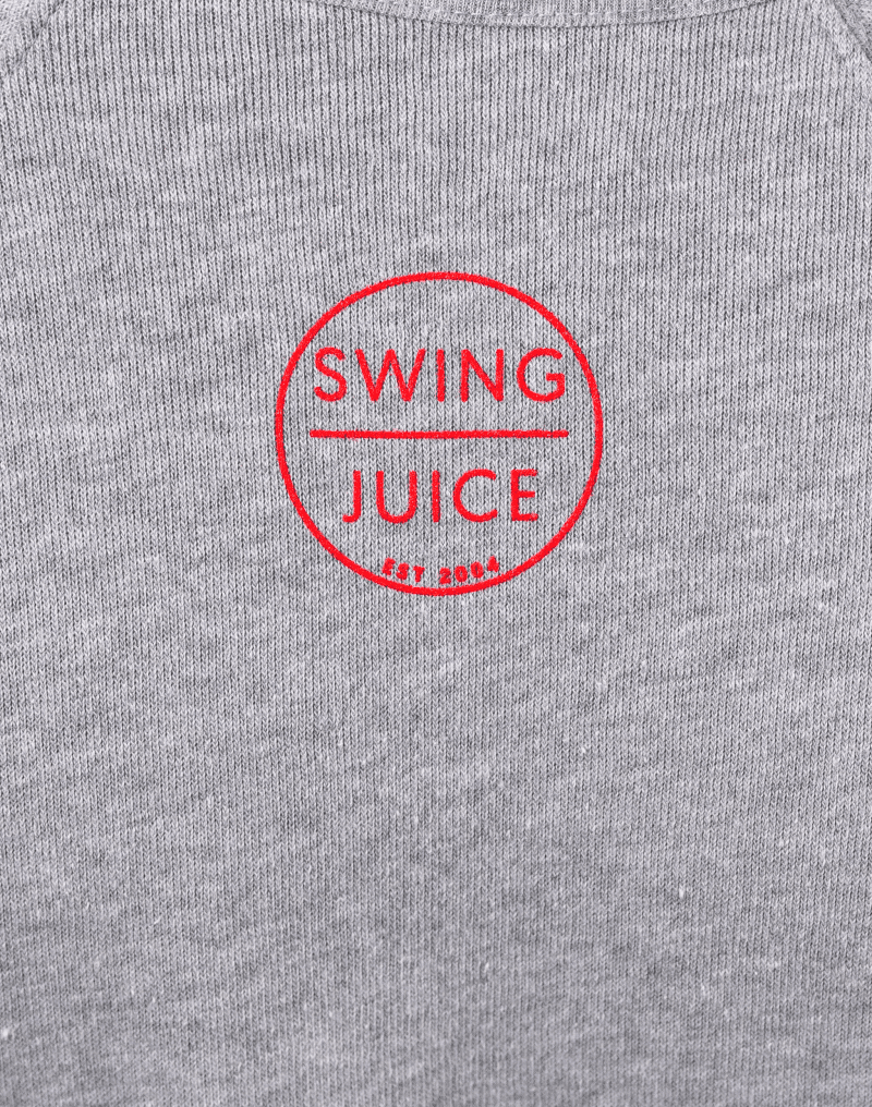 03 swingjuice ho ho hole in one long sleeve sweatshirt close up grey