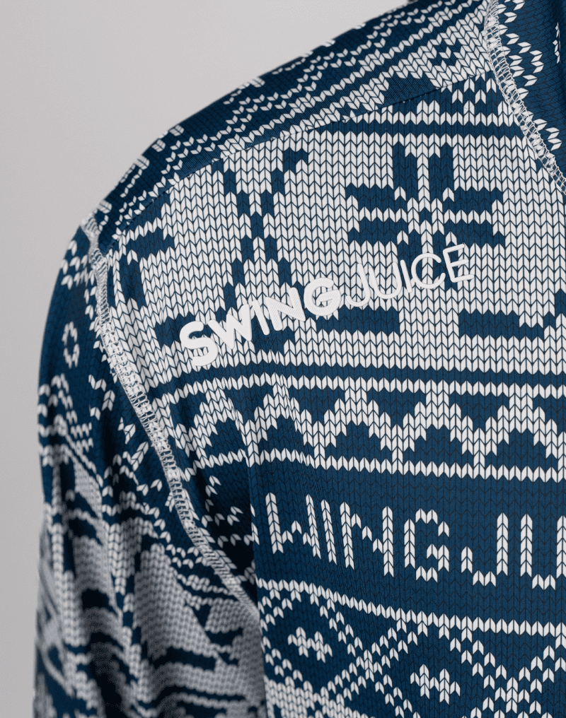 03 swingjuice puck yeah fairisle men performance 1 4 zip close up navy