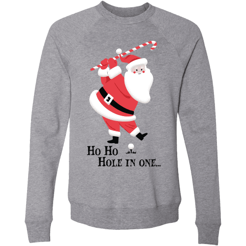 04 swingjuice ho ho hole in one long sleeve sweatshirt grey