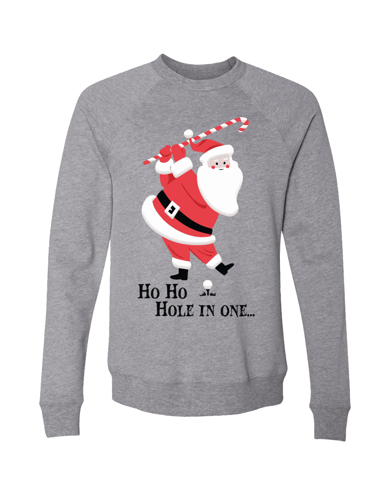 04 swingjuice ho ho hole in one long sleeve sweatshirt grey