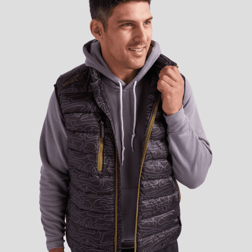 07 rhythmic lines mens packable puffer vests black