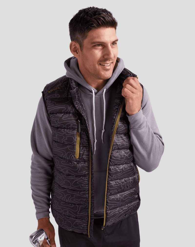 07 rhythmic lines mens packable puffer vests black