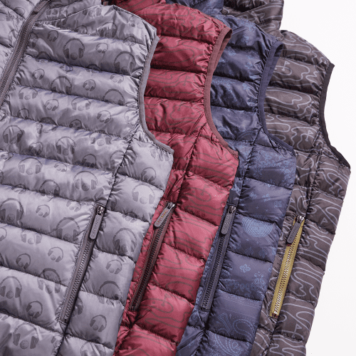 08 rhythmic lines mens packable puffer vests burgundy