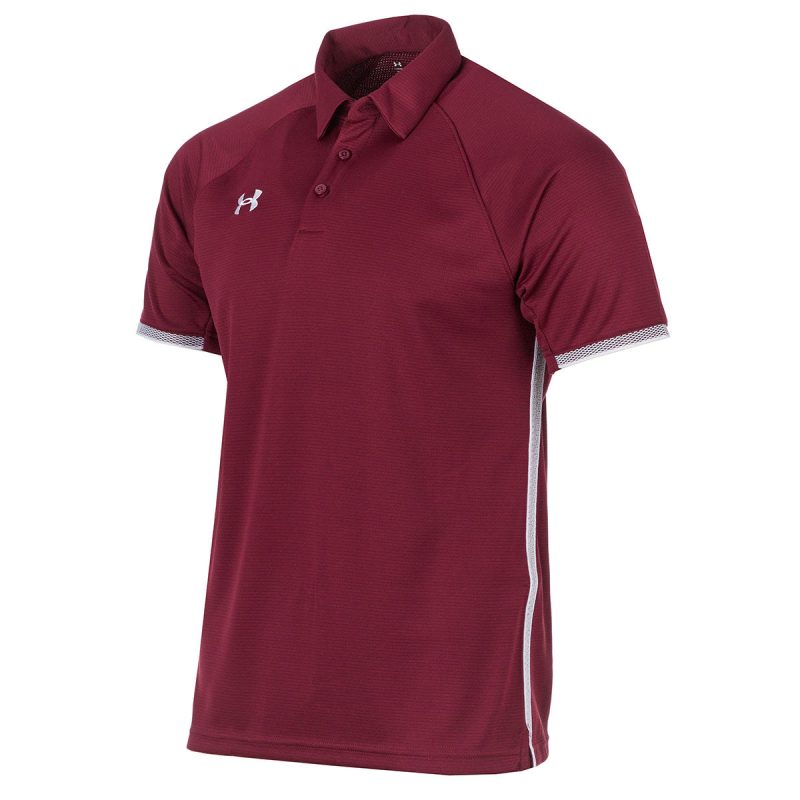 191169080535 Under Armour Men s Rival Polo Shirt Maroon 1