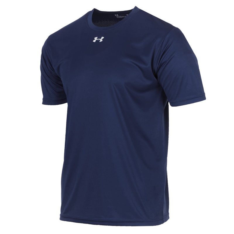 191480210710 Under Armour Men s Locker 2.0 Short Sleeve T Shirt with Small Logo Middle Chest Navy 1