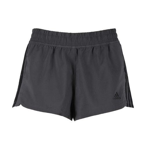 192610841859 adidas Women s Pacer 3 Stripe Short Grey 1