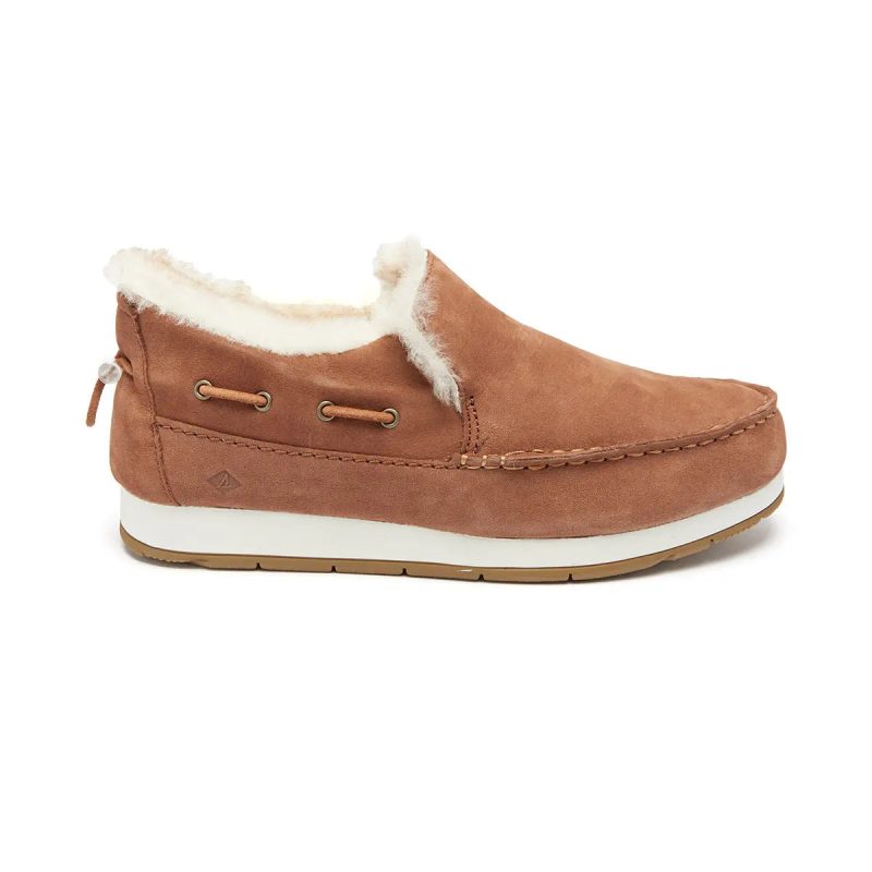 194917675045 Sperry Women s Moc Sider Premium Slip on Shoes Tan 2