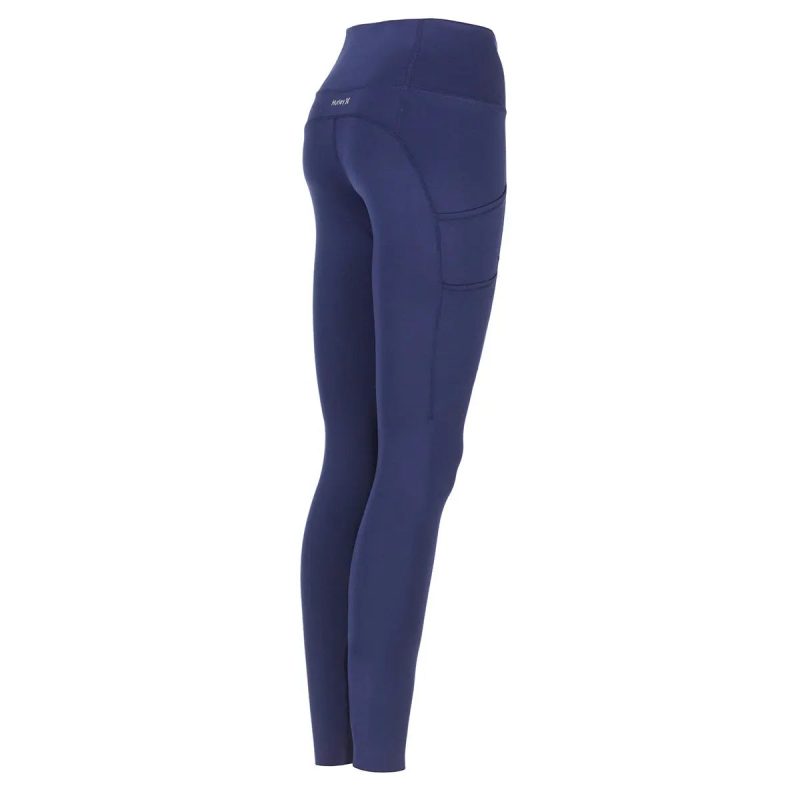 195900373153 Hurley Women s Raw Edge Legging Blue Depths 2