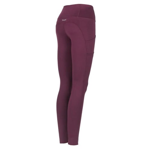 195900373351 Hurley Women s Raw Edge Legging Potent Purple 2