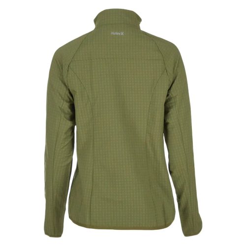 195900373955 Hurley Women s Mock Neck Trail Jacket Olive Branch 2