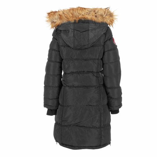 196730047436 Canada Weather Gear Women s Long Puffer with Faux Fur and Sherpa Lined Hood Black Natural 1