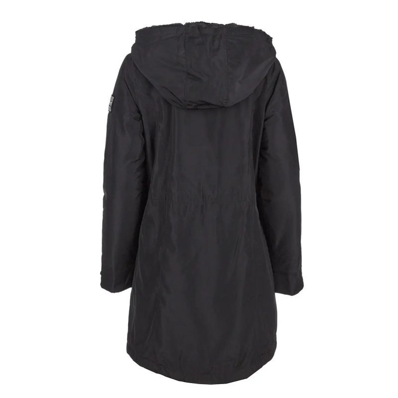 196730084257 Bebe Women s Lined Parka with Hood BLK BLK 2