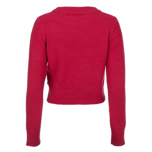 196745891529 Calvin Klein Jeans Women s Plush Long Sleeve Crew Cerise 2