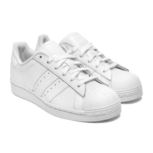 4062052492390 adidas Youth Superstar J Sneakers Cloud White Cloud White Cloud White 1