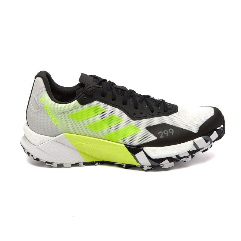 4064047455335 adidas Men s Trail Running Terrex Agravic Ultra Shoes FTW White Grey Two Core Black 3