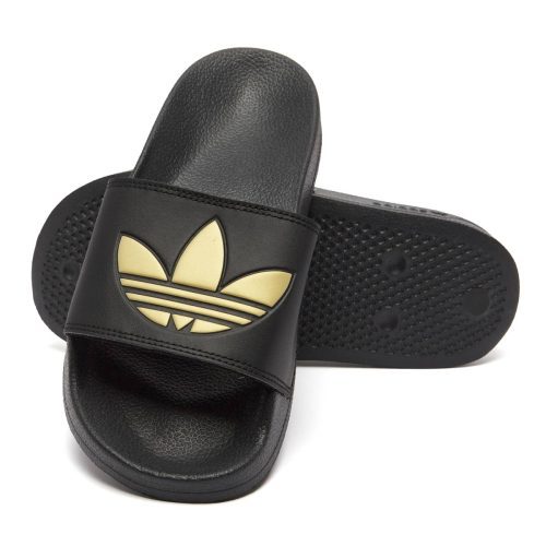 4065419848847 adidas Women s Adilette Lite Slides Core Black Core Black Matte Gold 3