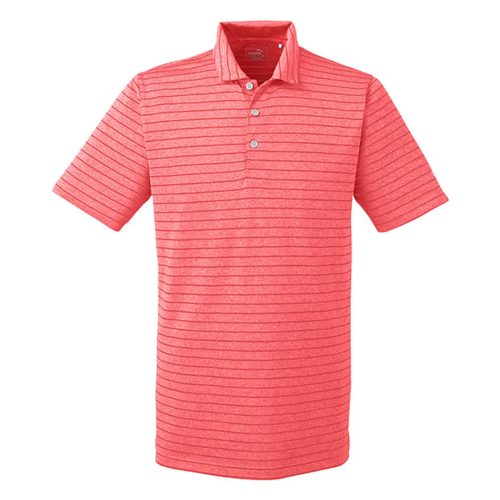 597223 PUMAMen sGolfRotationStripePoloHighRiskRed 4