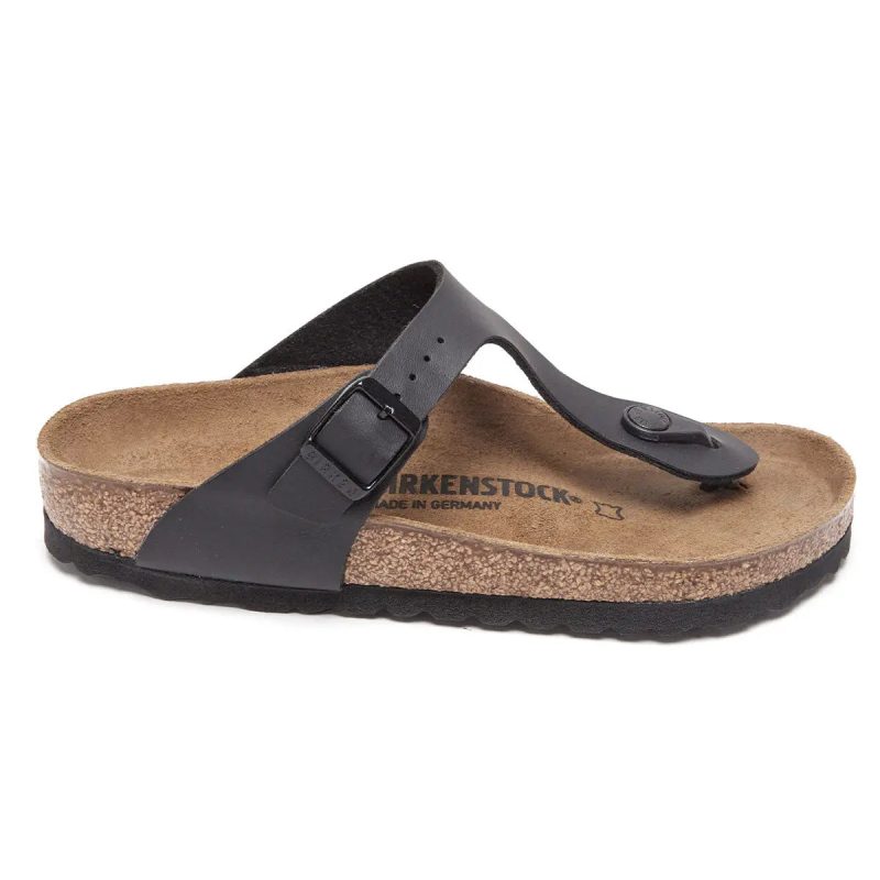 736399905748 Birkenstock Gizeh Birko Flor Sandals Black 4