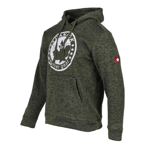 791390029657 Canada Weather Men s Xover Logo Hoodie Olive 1