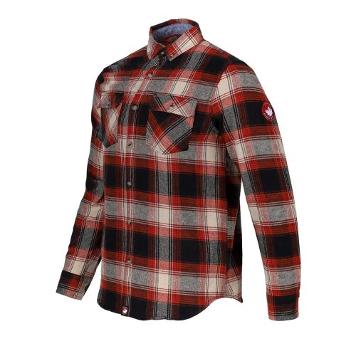 791390528839 Canada Weather Gear Men s Unlined Flannel With Chambray Lining Burnt Ochre Black 1