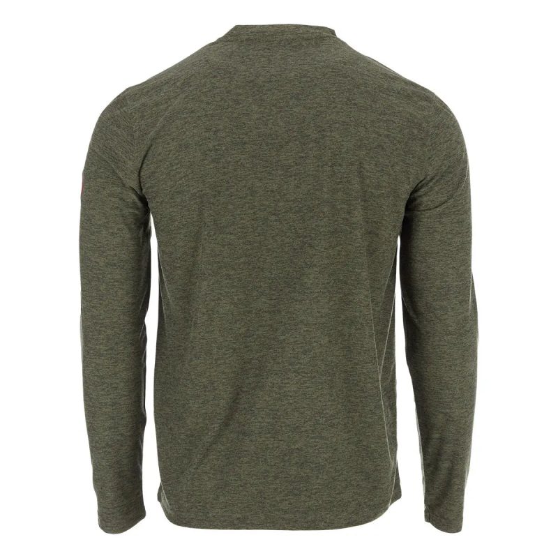 791390570159 Canada Weather Gear Men s Long Sleeve Two Tone Supreme Soft Henley Cosmic Green 2