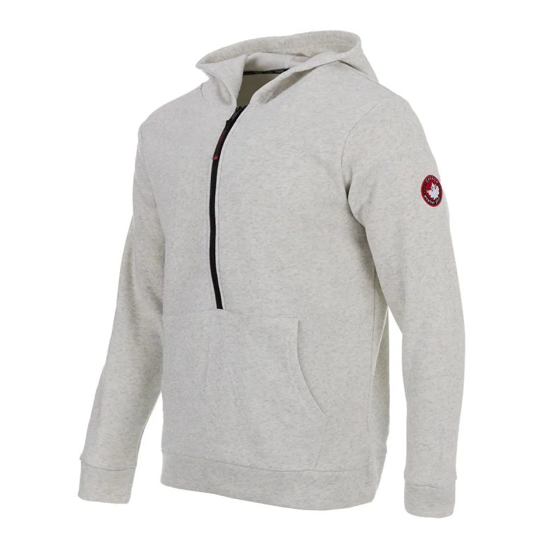 791390603802 Canada Weather Gear Men s Asymetrical Super Soft Hoodie Oatmeal Light Grey 1