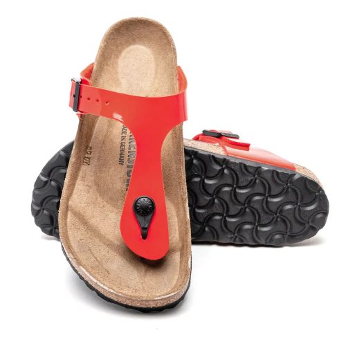 802436441453 Birkenstock Gizeh Birko Flor Sandals Patent Cherry 3