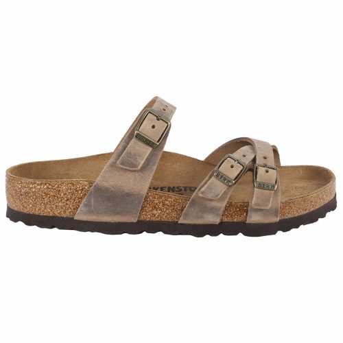 802436902084 Birkenstock Franca Oiled Leather Sandals Tobacco Brown 4