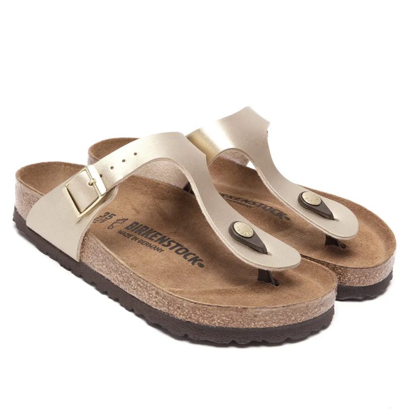 802436955080 Birkenstock Gizeh Birko Flor Sandals Gold 1