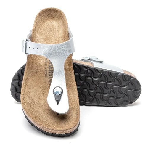 809410067142 Birkenstock Gizeh Birko Flor Sandals Silver 3