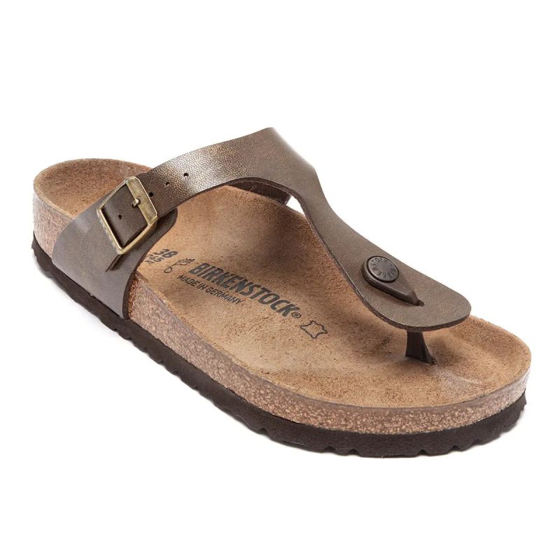 809410129314 Birkenstock Gizeh Birko Flor Sandals Golden Brown