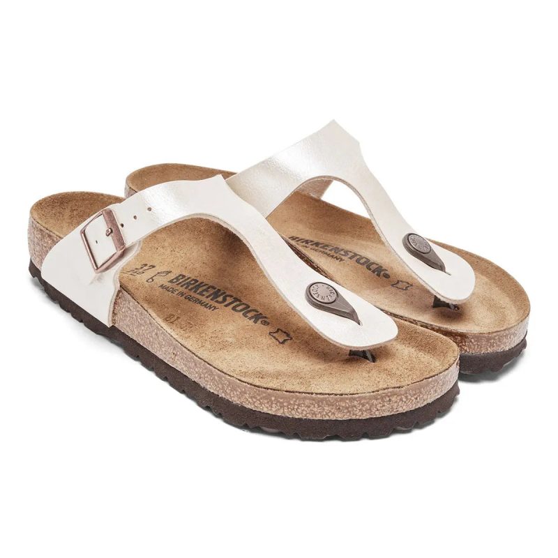 809410894229 Birkenstock Gizeh Birko Flor Sandals Graceful Pearl White 3