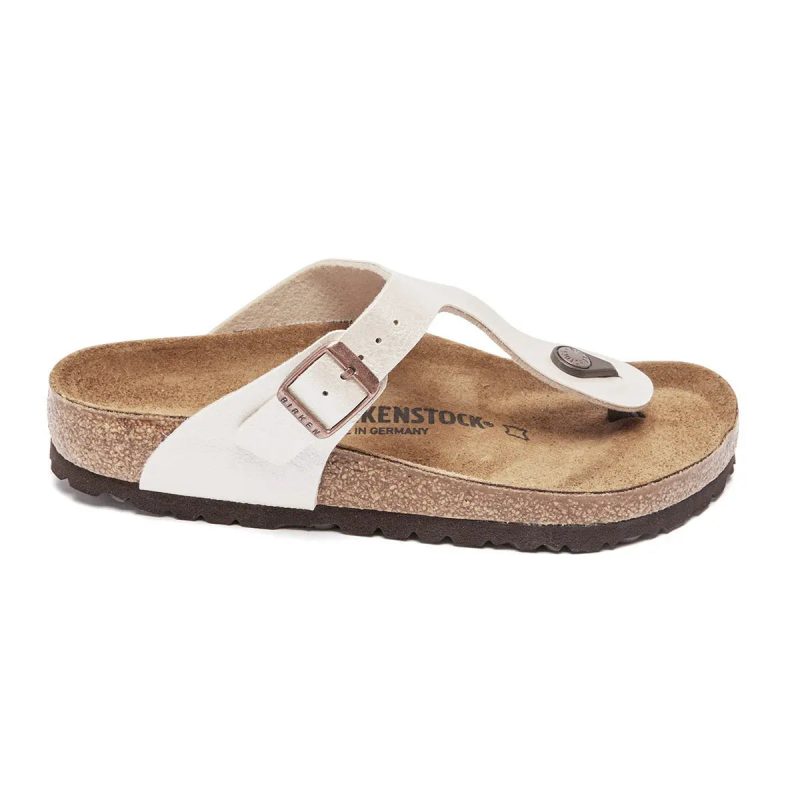 809410894229 Birkenstock Gizeh Birko Flor Sandals Graceful Pearl White 4