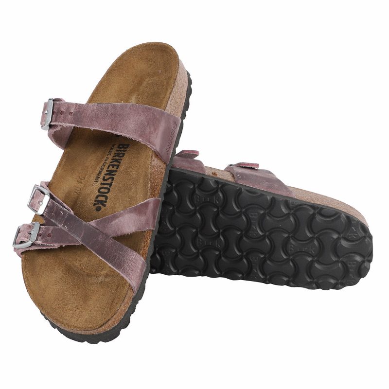 822698985915 Birkenstock Franca Oiled Leather Sandals Lavender Blush 2