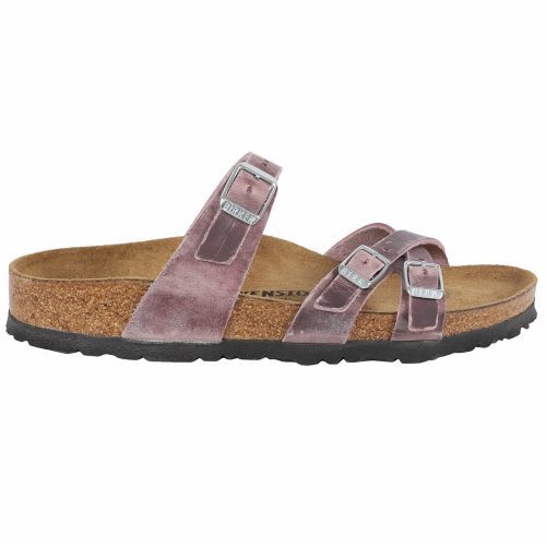 822698985915 Birkenstock Franca Oiled Leather Sandals Lavender Blush 4