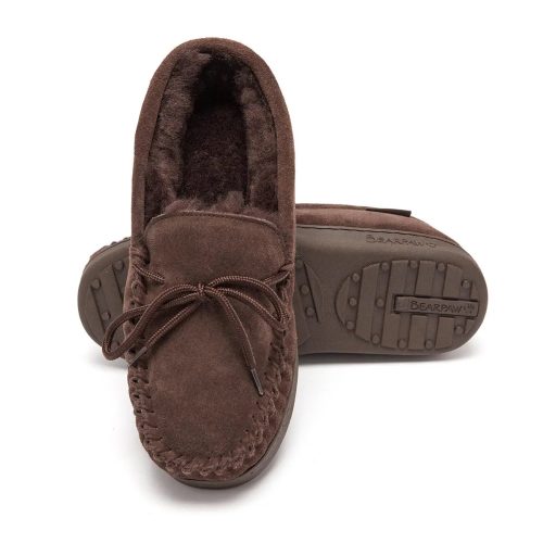 840627196683 Bearpaw Men s Moc II Moccasin Slipper Chocolate II 3