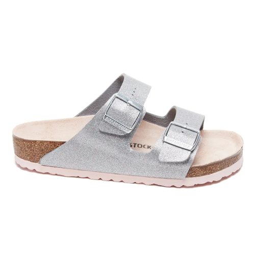 886454690406 Birkenstock Arizona Birko Flor Sandals Silver 3