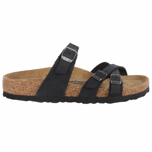 886454982280 Birkenstock Franca Oiled Leather Sandals Black 4