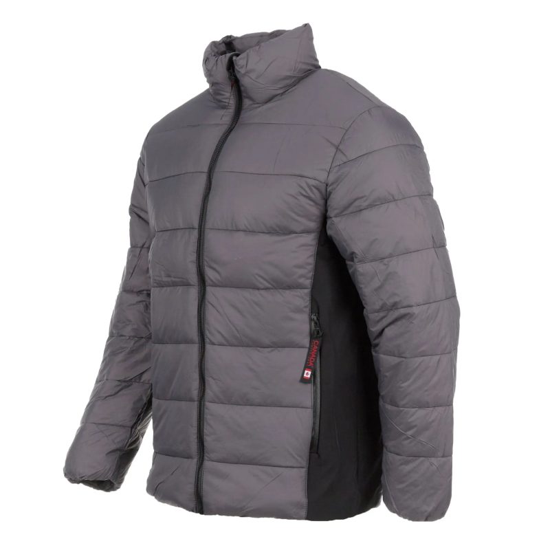 886785698737 Canada Weather Gear Men s Mix Media Puffer Charcoal Black 1