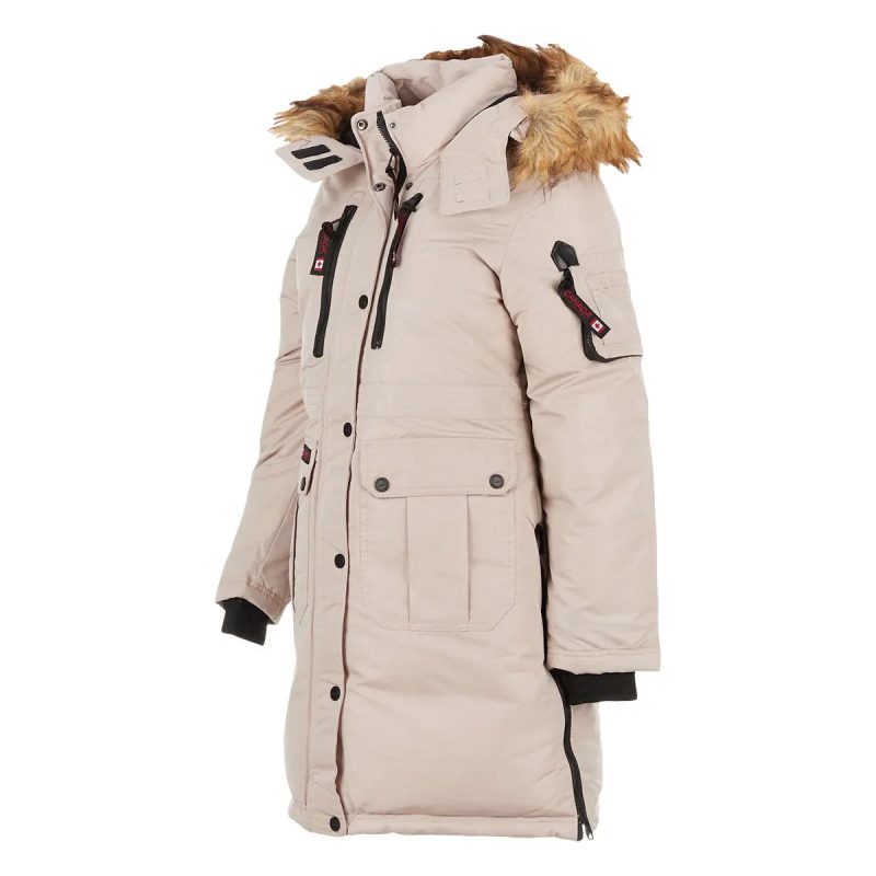 886785703134 Canada Weather Gear Women s Long Puffer Sand Natural 1