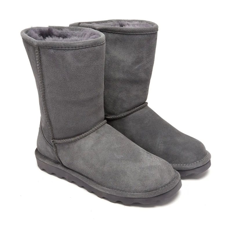 889918185593 Bearpaw Women s Elle Short Boots Charcoal 1