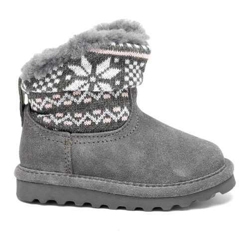 889918424081 Bearpaw Girl s Virginia Toddler Boot Charcoal 2